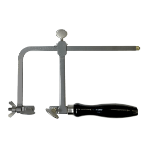 德国可调节珠宝商 100 毫米锯架，带末端螺丝