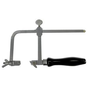 德国可调节珠宝商 80 毫米锯架，带末端螺丝