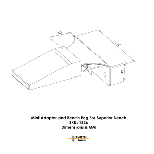 Durston 适配器和工作台钉，适用于 Superior Bench