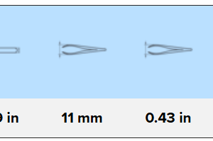 Lindstrom 2A 型不锈钢经济型镊子，带扁平和细圆头，118 毫米