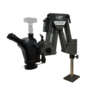 Leica® Ivesta 3（C 接口）显微镜 + GRS Acrobat® 支架套装，含 0.63 倍物镜 LED 环形灯