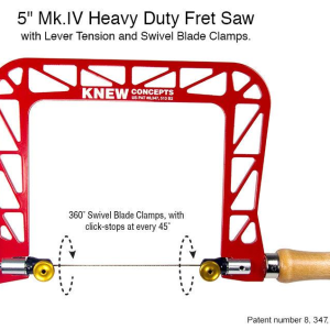 Knew Concepts 5 英寸 Mk.IV 重型线锯，带杠杆张力和旋转刀片夹