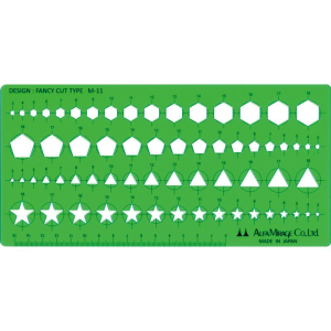 造型模板六角形、五角形、星形 M-11